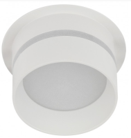 Светильник точечный GU5.3 круг белый встраиваемый 