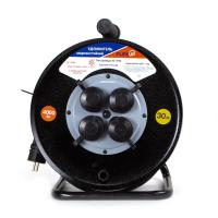 купить Удлинитель 4-мест 30м КГ 3*2,5 черный катушка металл IP44 PlexUp 4000Вт аналог 047541 в Ухте Удлинитель 4-мест 30м КГ 3*2,5 черный катушка металл IP44 PlexUp 4000Вт аналог 047541