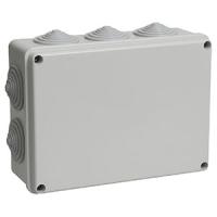 купить Коробка 190*140*70 прямоугольник серый IP44  в Ухте Коробка 190*140*70 прямоугольник серый IP44