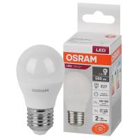 Лампа светодиодная Е27 7Вт 6500К 560лм шар G45 матовая  Osram LED Value