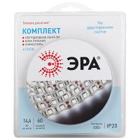 купить Лента свд 12В 14,4Вт/м 60свд/м 6500К 500лм/м 5050 IP20 ЭРА 5м комплект в Ухте Лента свд 12В 14,4Вт/м 60свд/м 6500К 500лм/м 5050 IP20 ЭРА 5м комплект