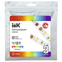 купить Лента свд 12В 14,4Вт/м 60свд/м RGB 5050 IP65 IEK 3м в Ухте Лента свд 12В 14,4Вт/м 60свд/м RGB 5050 IP65 IEK 3м