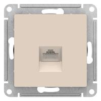 купить Атлас бежевый розетка RJ45 скрытая 1-ая   в Ухте Атлас бежевый розетка RJ45 скрытая 1-ая