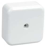 купить Коробка 50*50*20 квадрат белый IP40  без клеммников ИЭК, аналог9208721 в Ухте Коробка 50*50*20 квадрат белый IP40  без клеммников ИЭК, аналог9208721