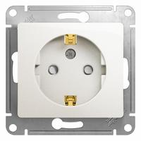купить Глосса перламутр розетка скрытая 1-мест заземление шторки IP20  в Ухте Глосса перламутр розетка скрытая 1-мест заземление шторки IP20