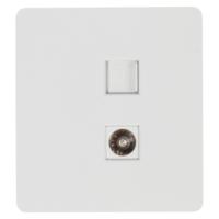 купить MIELE ROUND Розетка компьютерная RJ45 кат6 + TV с/у белая KRANZ в Ухте MIELE ROUND Розетка компьютерная RJ45 кат6 + TV с/у белая KRANZ