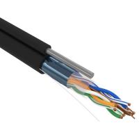 купить FTP 4*2*0,52 Cat5e черный полиэтилен кабель наружный Rexant /(305м) на ТРОСУ катушка в Ухте FTP 4*2*0,52 Cat5e черный полиэтилен кабель наружный Rexant /(305м) на ТРОСУ катушка