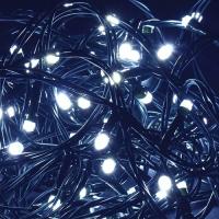 купить Гирлянда нить 5м белый 50свд с контроллером IP20 зеленый провод 8реж в Ухте Гирлянда нить 5м белый 50свд с контроллером IP20 зеленый провод 8реж