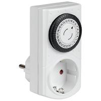 Таймер розеточный 16А механический сутки IP20 белый РТМ-1 IEK