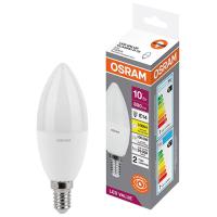 купить Лампа свеча свд Е14 10Вт 3000К 800лм B75 матовая Osram LED Value, аналог 707097 в Ухте Лампа свеча свд Е14 10Вт 3000К 800лм B75 матовая Osram LED Value, аналог 707097