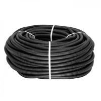 купить Труба гофра 50мм ПНД легкая 20м EKF черный с протяжкой  в Ухте Труба гофра 50мм ПНД легкая 20м EKF черный с протяжкой