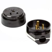 купить Разъем 32А 250В розетка+вилка открытая черный IP20 РШ-ВШ PlexUp в Ухте Разъем 32А 250В розетка+вилка открытая черный IP20 РШ-ВШ PlexUp