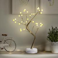 купить Дерево свд "Жемчужное" теплый белый 36Led h45 см, на батарейках (3*AA) IP20 в Ухте Дерево свд "Жемчужное" теплый белый 36Led h45 см, на батарейках (3*AA) IP20