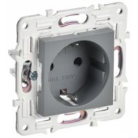 купить Сканди серый механизм розетки скрытая 1-мест заземление шторки IP20  в Ухте Сканди серый механизм розетки скрытая 1-мест заземление шторки IP20