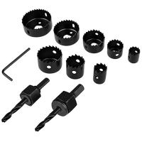 купить Коронка по дереву 8шт набор (19, 22, 28, 32, 38, 44, 54, 64мм) в Ухте Коронка по дереву 8шт набор (19, 22, 28, 32, 38, 44, 54, 64мм)