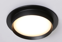 купить Светильник точечный GX53 круг черный встраиваемый Ambrella  в Ухте Светильник точечный GX53 круг черный встраиваемый Ambrella