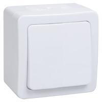 купить Гермес белый выключатель 1кл открытая 10А IP54  в Ухте Гермес белый выключатель 1кл открытая 10А IP54