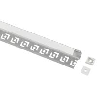 Профиль с экраном под штукатурку 33*13*2500мм ЭРА заглушки 2шт, внутр. угол