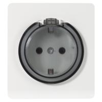 купить MIELE ROUND Розетка 1-ая с/з с/у, со шторками и крышкой 16А белая KRANZ в Ухте MIELE ROUND Розетка 1-ая с/з с/у, со шторками и крышкой 16А белая KRANZ