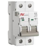 Автомат 2Р 25А C 6кА AV-6 EKF Averes