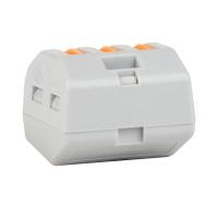 Клемма 3*4,0мм2 с рычажком серый КЭАЗ OptiKit СМК 222-413 (12 шт)