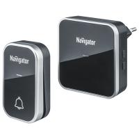 купить Звонок беспроводной открытая черный IP20/IP54  Navigator в розетку, 36мелодий в Ухте Звонок беспроводной открытая черный IP20/IP54  Navigator в розетку, 36мелодий