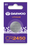 купить Батарейка дисковая CR2450 BL1 Daewoo  в Ухте Батарейка дисковая CR2450 BL1 Daewoo