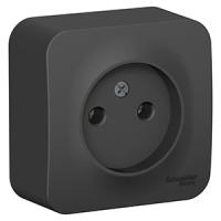 купить Бланка антрацит розетка открытая 1-мест IP20  в Ухте Бланка антрацит розетка открытая 1-мест IP20