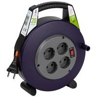 купить Удлинитель 4-мест 20м ПВС 2*0,75 черный катушка IP20 ЭРА в закрытом корпусе в Ухте Удлинитель 4-мест 20м ПВС 2*0,75 черный катушка IP20 ЭРА в закрытом корпусе