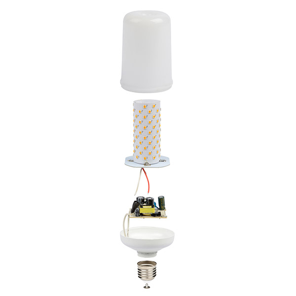 купить Лампа свд LED-L60-6W/Flame/E27/PLD01WH Uniel в Ухте Лампа свд LED-L60-6W/Flame/E27/PLD01WH Uniel