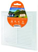 купить Решетка 208*208мм пластик белый разъемная с москитной сеткой TDM в Ухте Решетка 208*208мм пластик белый разъемная с москитной сеткой TDM