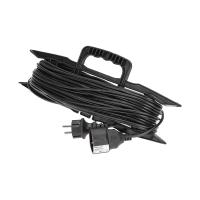 купить Удлинитель 1-мест 30м ПВС 3*0,75 черный  IP44 PROconnect на рамке в Ухте Удлинитель 1-мест 30м ПВС 3*0,75 черный  IP44 PROconnect на рамке