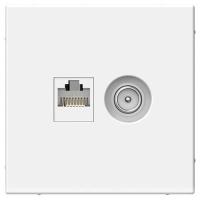 купить АртГэллери белый розетка RJ45+TV скрытая 2-ая  в Ухте АртГэллери белый розетка RJ45+TV скрытая 2-ая