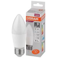 купить Лампа свеча свд Е27 10Вт 6500К 800лм B39 матовая Osram LED Value в Ухте Лампа свеча свд Е27 10Вт 6500К 800лм B39 матовая Osram LED Value