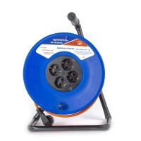 купить Удлинитель 4-мест 20м ПВС 2*1 оранжевый катушка пластик IP20 PlexUp  в Ухте Удлинитель 4-мест 20м ПВС 2*1 оранжевый катушка пластик IP20 PlexUp