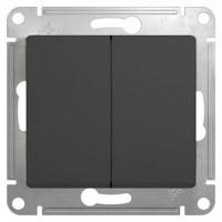 купить Глосса антрацит переключатель 2кл скрытая 10А IP20  в Ухте Глосса антрацит переключатель 2кл скрытая 10А IP20