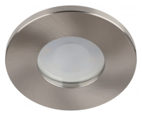 купить Светильник точечный GU5.3 круг сатин/никель встраиваемый IP44,Влагозащищенный в Ухте Светильник точечный GU5.3 круг сатин/никель встраиваемый IP44,Влагозащищенный