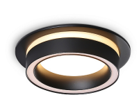 купить Светильник точечный GX53 круг черный встраиваемый Ambrella  в Ухте Светильник точечный GX53 круг черный встраиваемый Ambrella