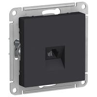 купить Атлас карбон розетка RJ11 скрытая 1-ая   в Ухте Атлас карбон розетка RJ11 скрытая 1-ая