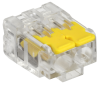 Клемма 2*4,0мм2 с рычажком компактная прозрачный IEK 100шт