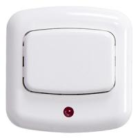 купить Кнопка звонка белый квадрат открытая с подсветкой в Ухте Кнопка звонка белый квадрат открытая с подсветкой