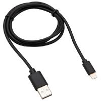 купить Кабель USB Lightning для Apple 1м чёрный 2,1А Rexant в Ухте Кабель USB Lightning для Apple 1м чёрный 2,1А Rexant
