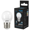 Лампа шар свд Е27 9,5Вт 6500К 950лм G45 матовый Gauss 