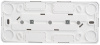 купить Этюд белый розетка открытая 3-мест заземление шторки IP20  в Ухте Этюд белый розетка открытая 3-мест заземление шторки IP20