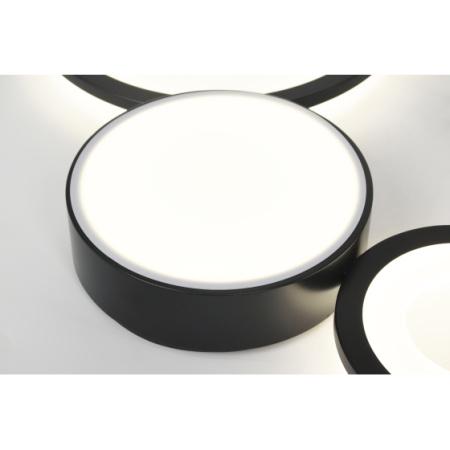 Светильник потолочный (люстра) свд 110Вт 3000К-6000К 5395лм белый/черный пульт диммер 