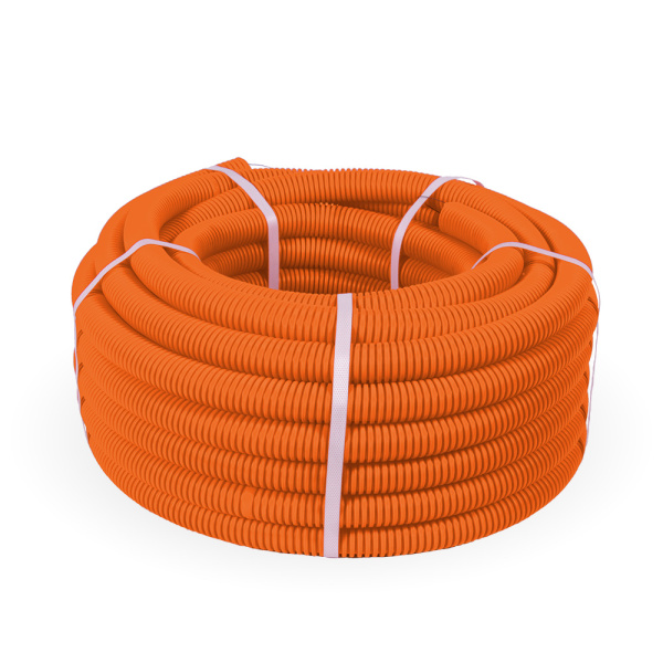 купить Труба гофра 20мм ПВХ 100м оранжевый ПРОМРУКАВ с протяжкой  в Ухте Труба гофра 20мм ПВХ 100м оранжевый ПРОМРУКАВ с протяжкой