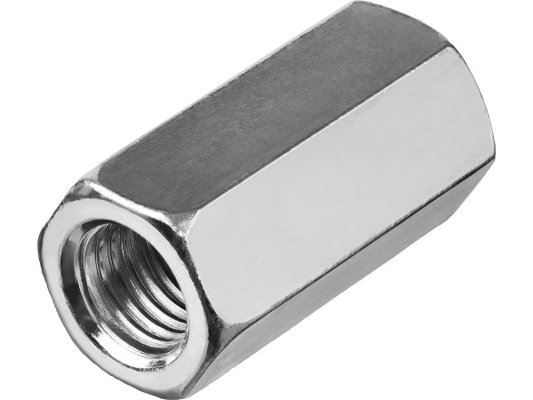 купить Гайка М10 соединительная цинк 2шт в Ухте Гайка М10 соединительная цинк 2шт