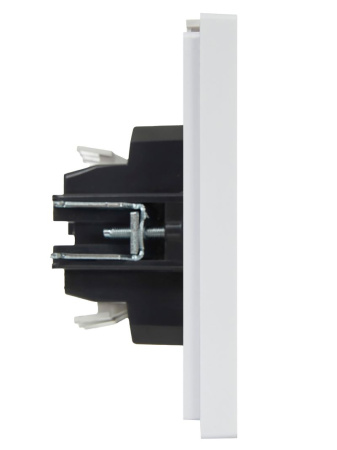 Фортепиано белый переключатель 2кл скрытая 10А IP20