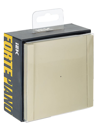 Фортепиано ваниль переключатель 1кл с подсветкой скрытая 10А IP20 