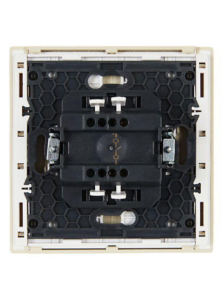 Фортепиано ваниль выключатель 1кл скрытая 10А IP20 